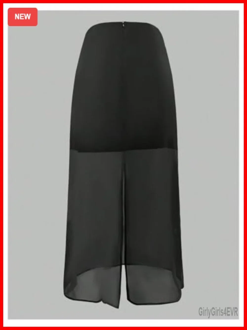 Sheer Mesh Maxi Skirt High Waist Tiered A-Line Business Casual